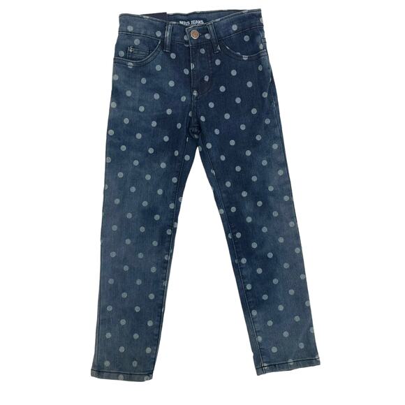 NWT Miss Jeans Distressed Polka Dot Denim Jean Girls 5 - Picture 1 of 6